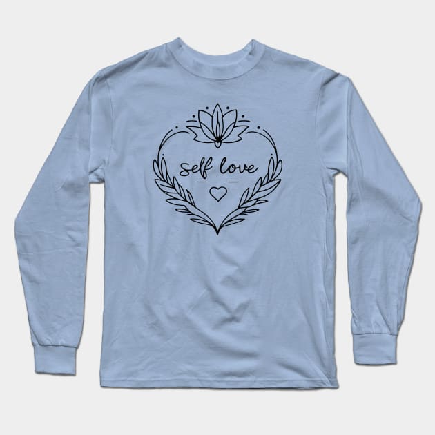 Self Love Growth Long Sleeve T-Shirt by Manzo Carey